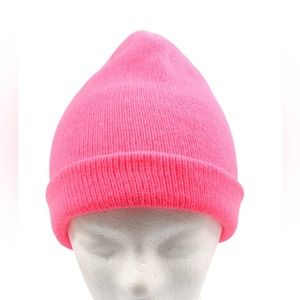 H&M Knitted Beanie - Neon Pink